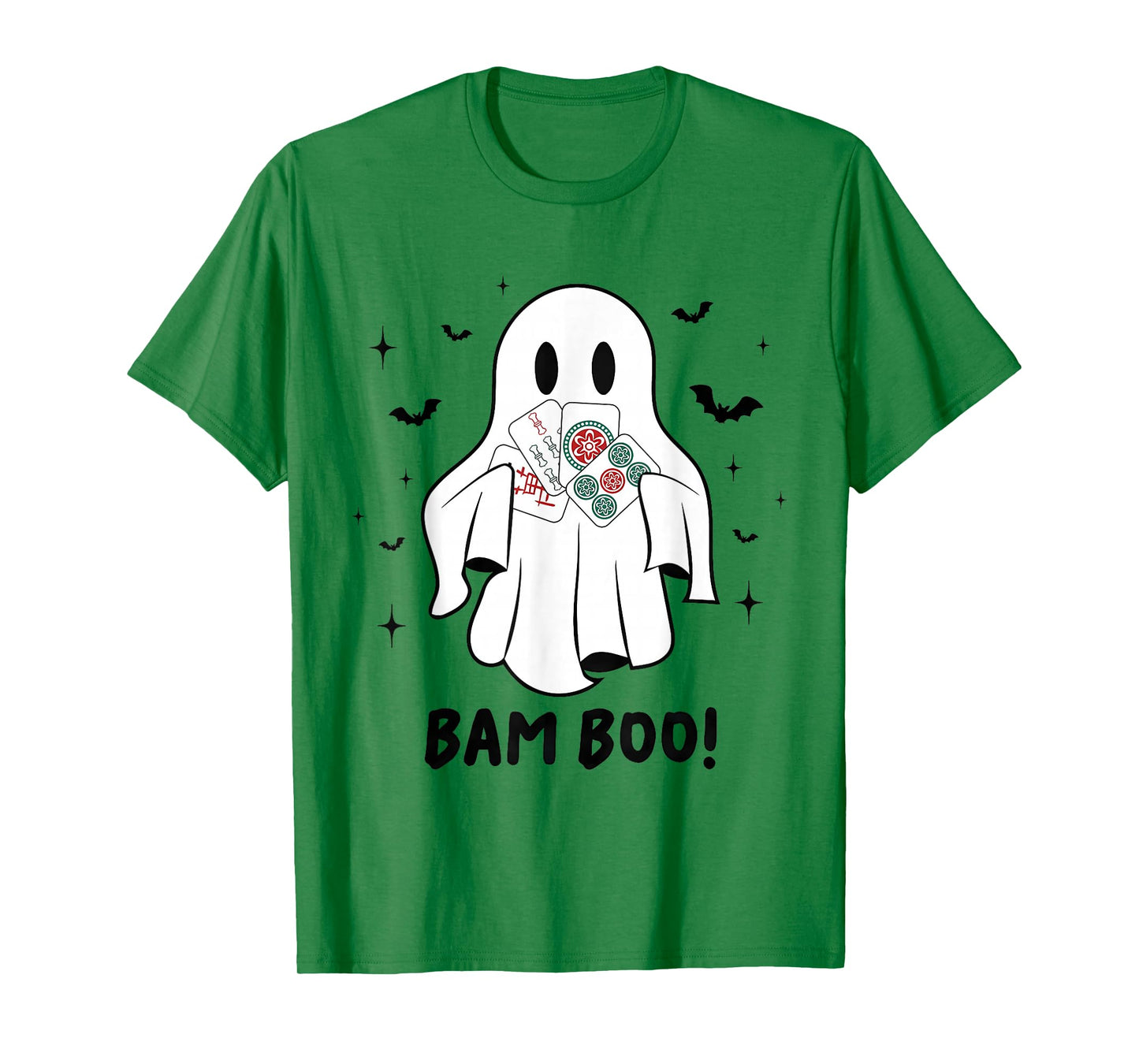 Bam Boo Halloween Ghost Mahjong Funny Costume Game Men Women T-Shirt