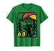 Black Cat UFO Selfie – Funny Alien Forest Art Illustration T-Shirt