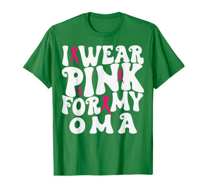 I Wear Pink for My OMA Breast Cancer Awareness Kids T-Shirt