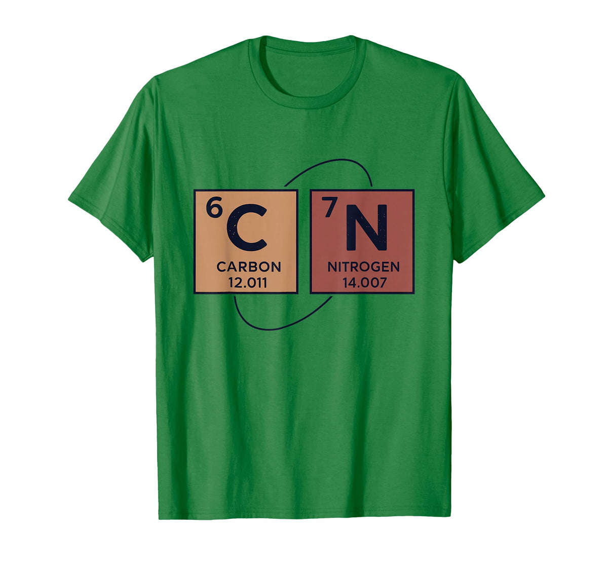 Retro Funny 6 7 Carbon Nitrogen Periodic Six Seven Physics T-Shirt