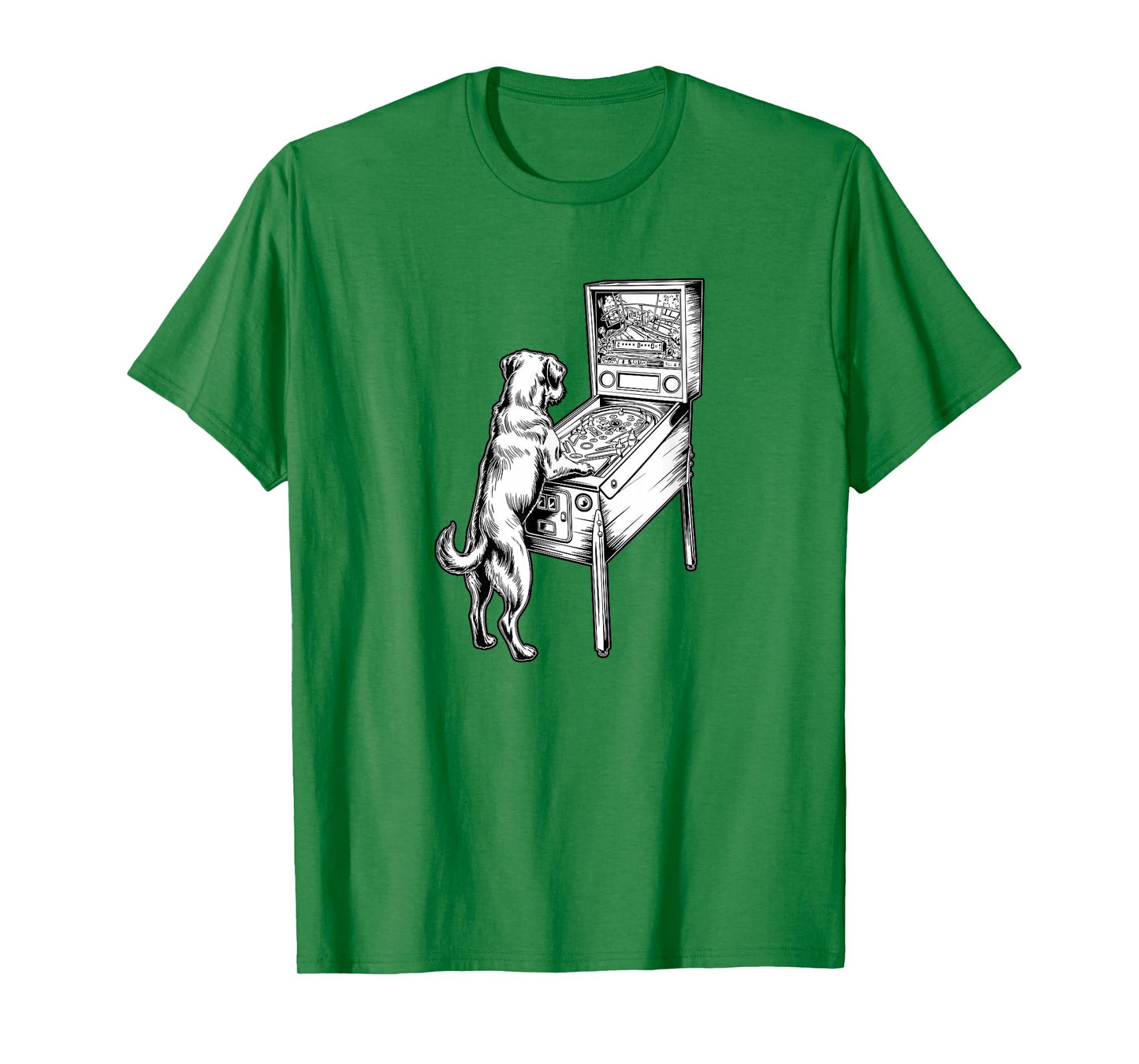 Pinball Player and Dog Lover, Arcade Gamer T-Shirt