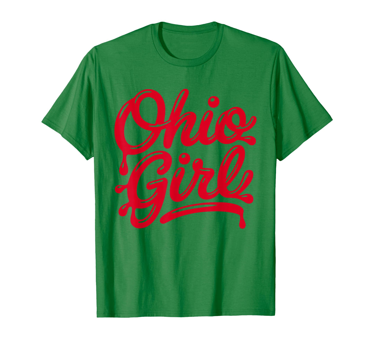 Ohio Girl Drip Grunge OH State Girls T-Shirt