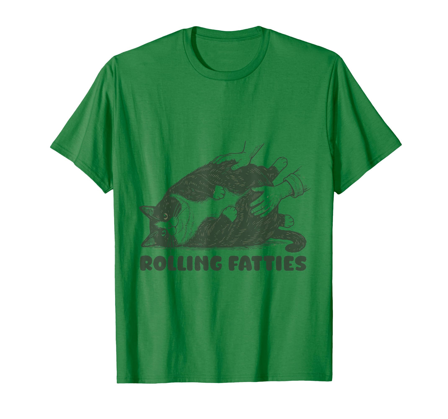 Rolling Fatties Tuxedo Cat Funny Cute Tuxedo Lover T-Shirt