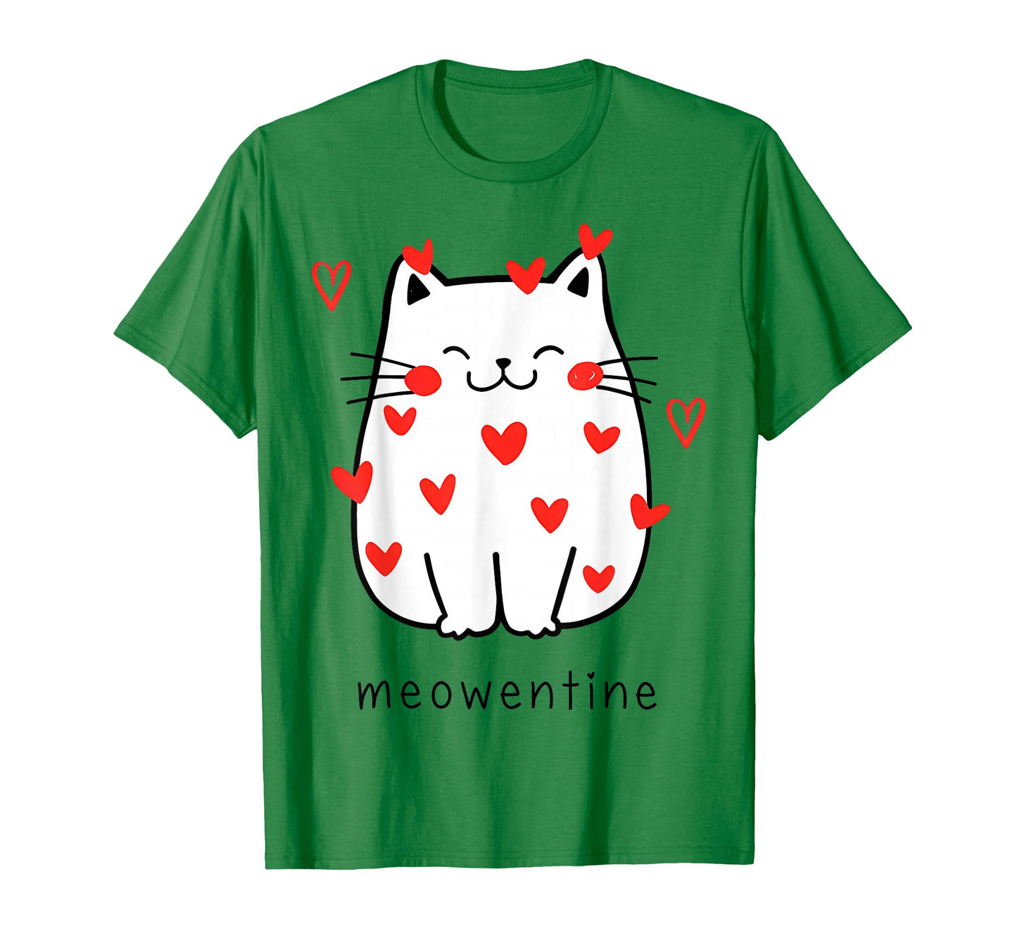 Happy Meowentines Day Cute Valentines Day Cat Lover Women T-Shirt