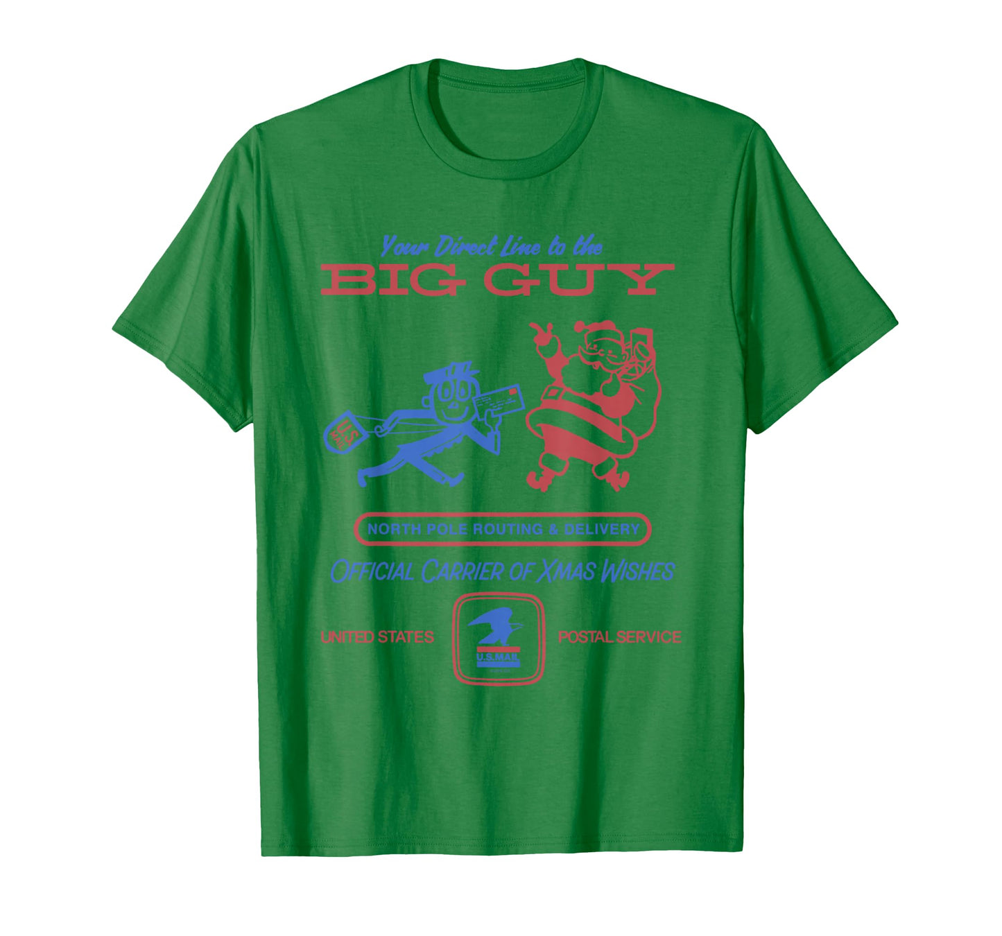 USPS Official Carrier of Xmas Wishes Christmas Delivery T-Shirt
