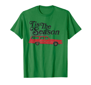 ’Tis The Season Retro Wagon Christmas Tree Holiday T-Shirt