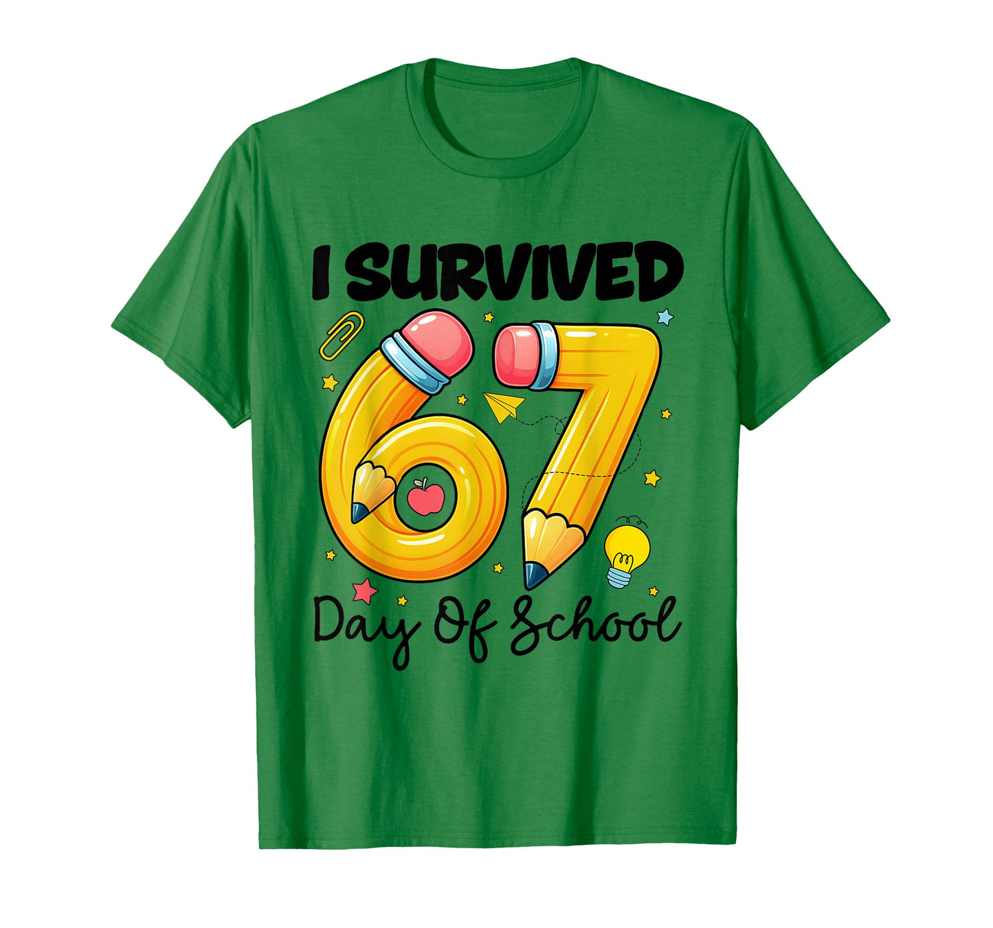 I Survived 67 Days of School Six Seven Meme Teacher Student T-Shirt
