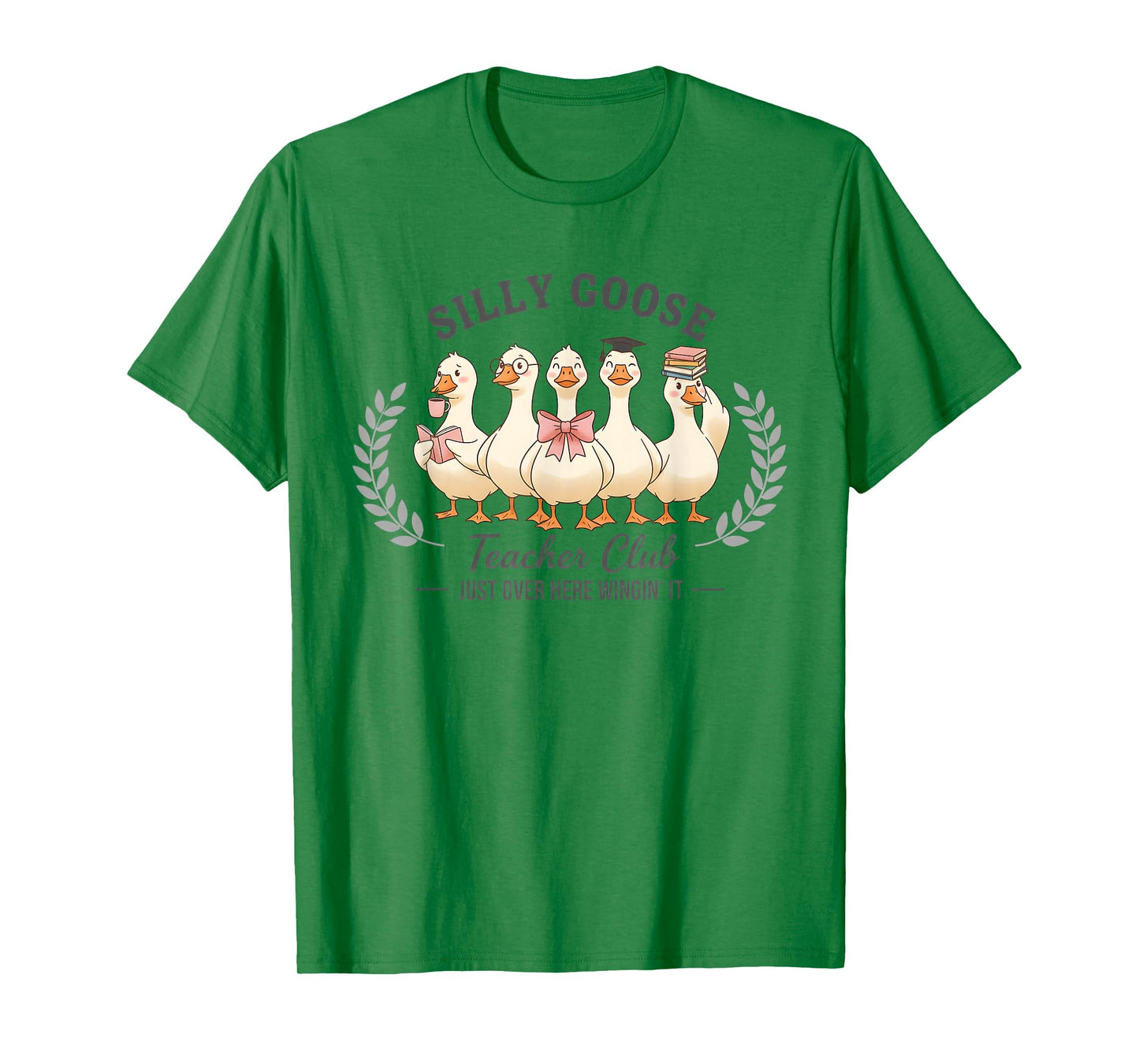 Silly Goose Teacher Club Funny Goose Teacher Appreciation T-Shirt