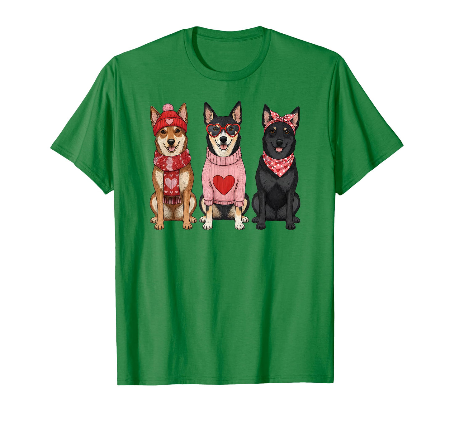 Cute Australian Kelpie Valentine Dog T-Shirt