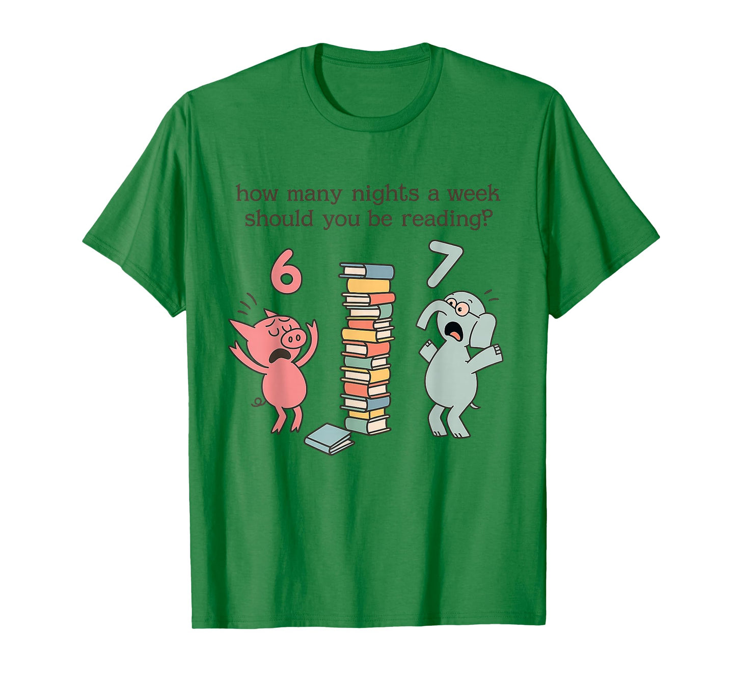 How Many Nights A Week Should You Be Reading 6-7 Teacher T-Shirt