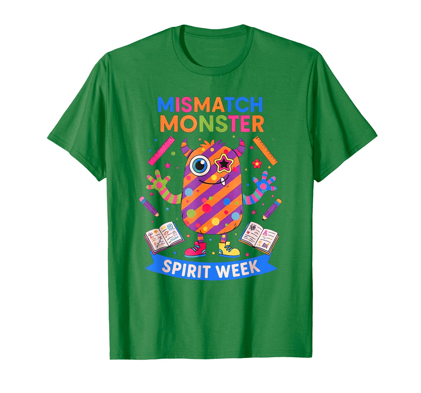 Mismatch Monster Shirt Spirit Week Kids School Wacky Day T-Shirt