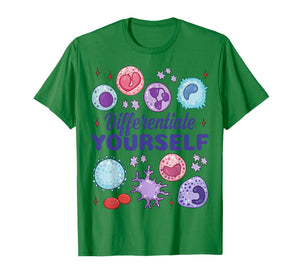 Differentiate Yourself Lab Science Cell Biology Crew T-Shirt