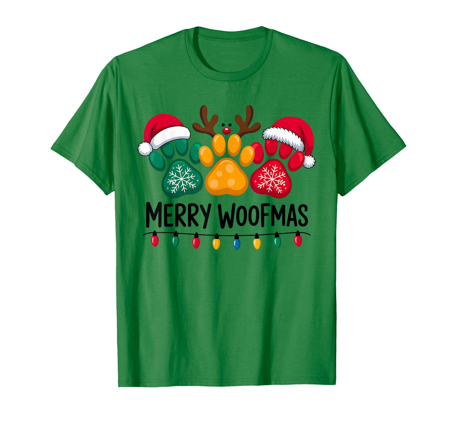 Merry Woofmas Christmas Dog T-Shirt
