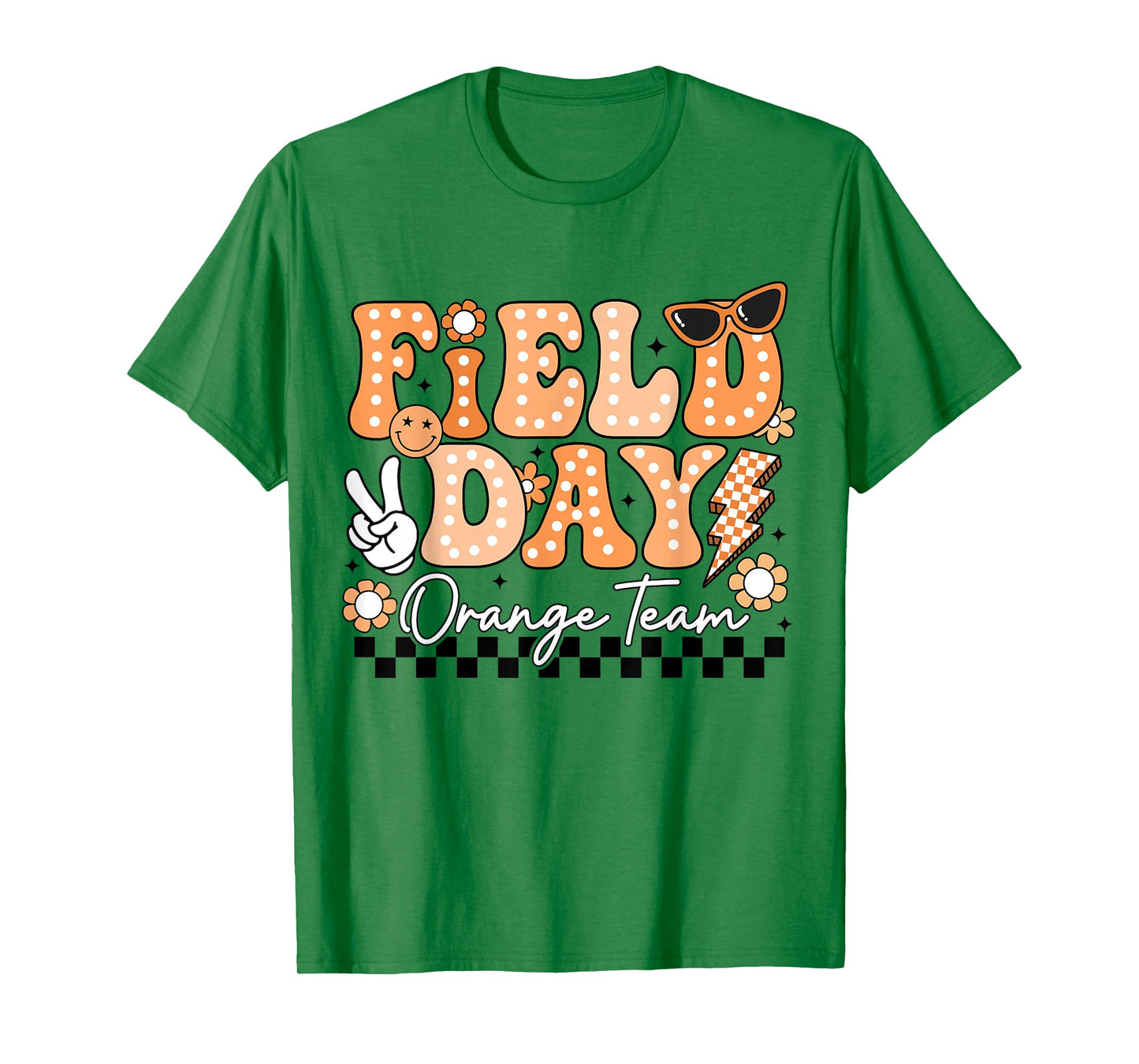 Field Day Orange Team Funny for Teacher Kids Field Day Games T-Shirt