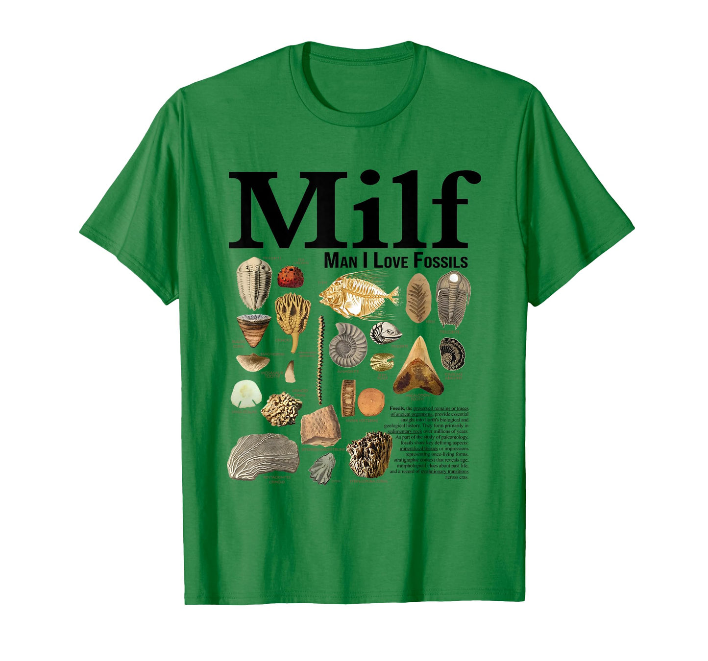 Milf Man I Love Fossils Retro T-Shirt