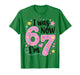 I was 6 Now I'm 7 Cute 7th Birthday Girl Outfit 67 Funny T-Shirt