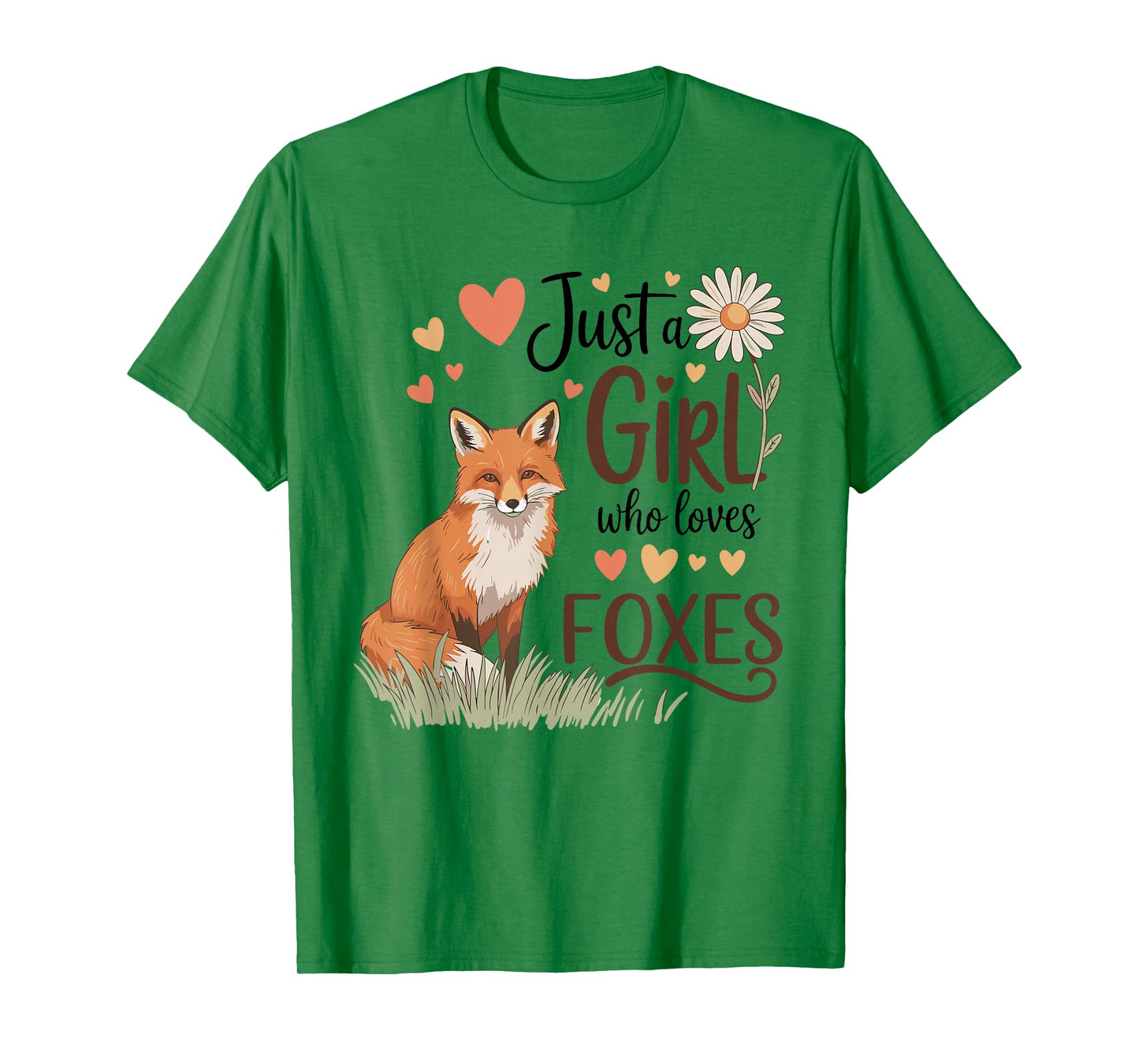 Just a Girl Who Loves Foxes Cute for Girls Women T-Shirt