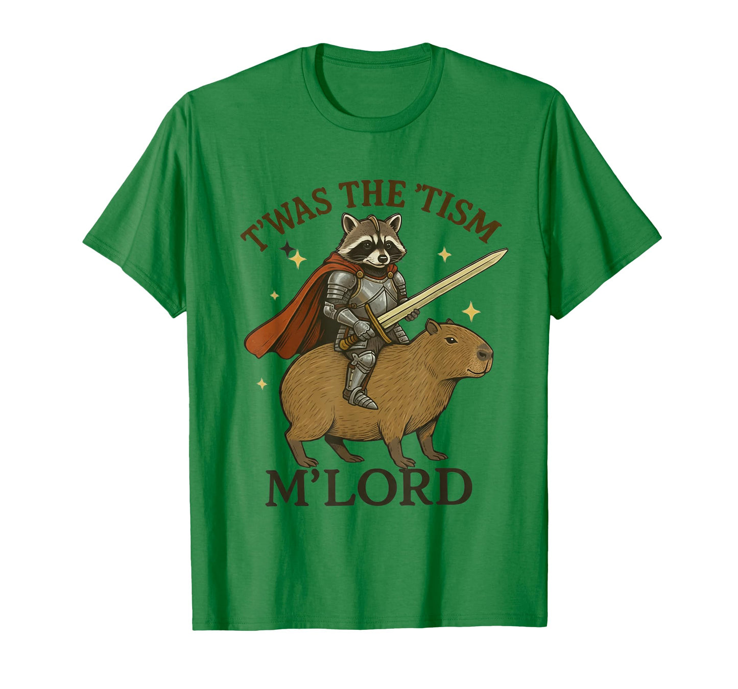 TWAS The Tism M Lord Funny Raccoon Vintage Capybara Autism T-Shirt