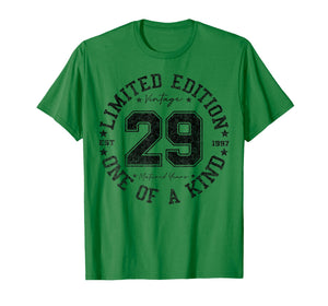 29 Year Old Gifts Vintage 1997 Limited Edition 29th Birthday T-Shirt