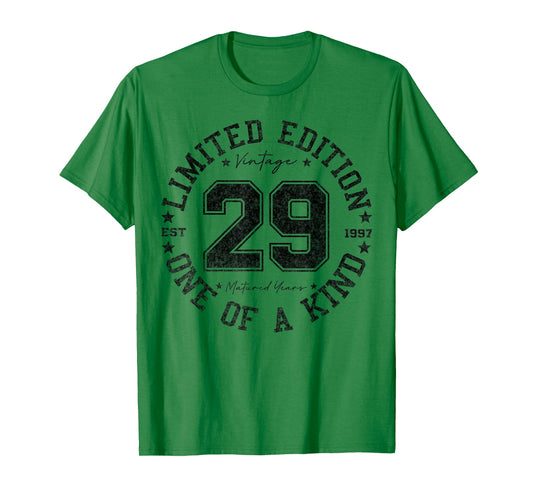 29 Year Old Gifts Vintage 1997 Limited Edition 29th Birthday T-Shirt
