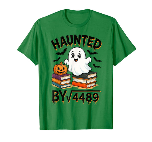 Haunted by Square Root 4489 67 Funny Ghost Pumpkin Halloween T-Shirt
