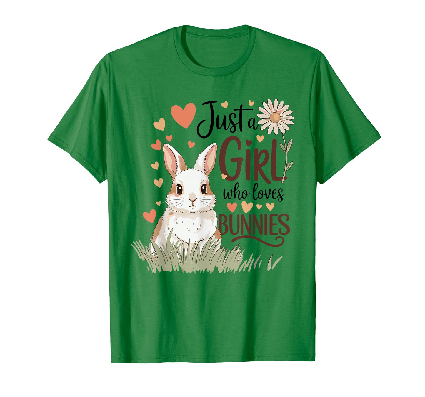 Just a Girl Who Loves Bunnies Design Cute for Girls & Women T-Shirt