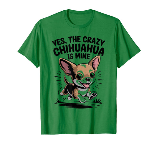 Cute Pet Owner Small Dog Breed Lover Cartoon Funny Chihuahua T-Shirt