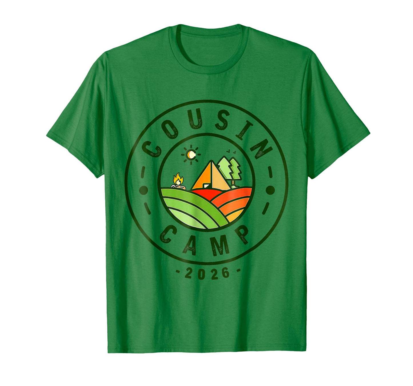 Cousin Camp 2026 Family Vacation Summer Camping T-Shirt