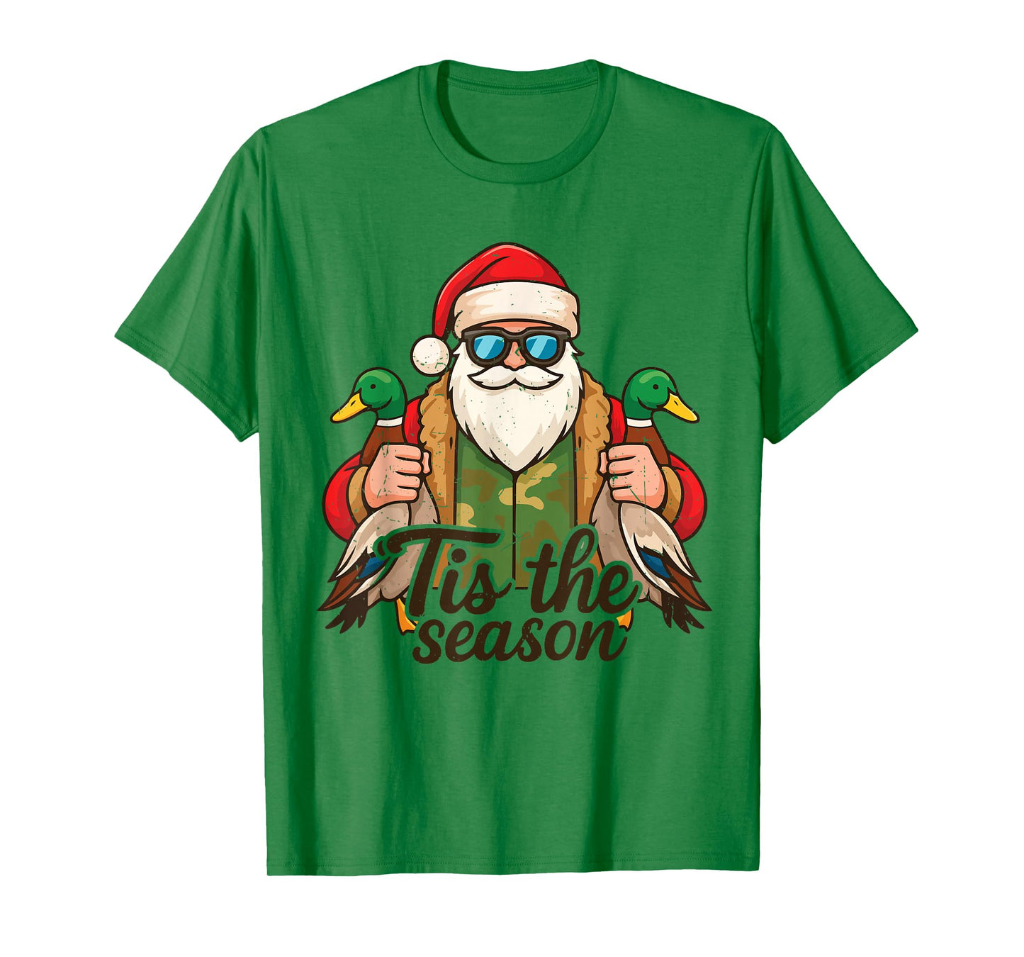 Tis The Season Duck Hunting Christmas Pajama Toddler Boy Men T-Shirt