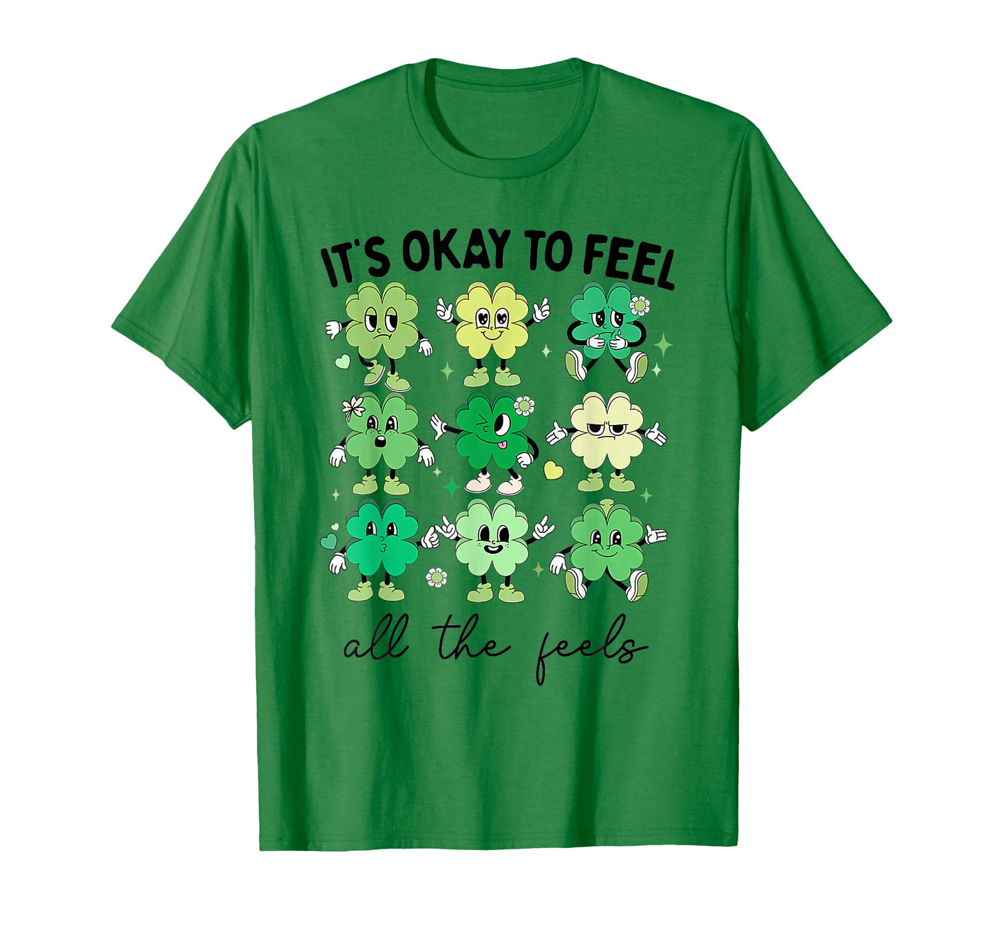It's Okay to Feel All The Feels Sped Teacher St Patricks Day T-Shirt