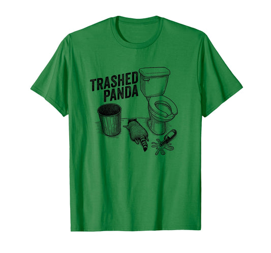 Trashed Panda Funny Drunk Racoon T-Shirt
