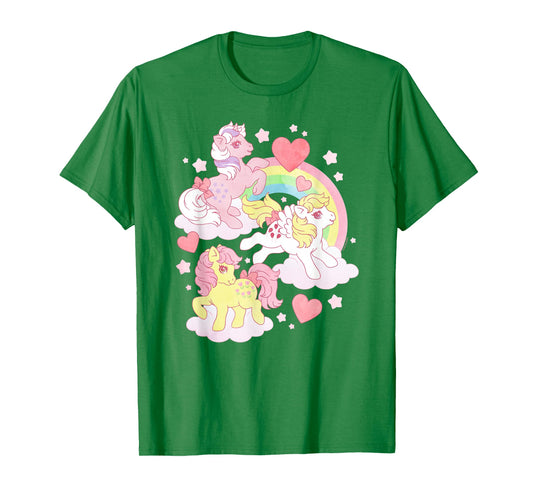 My Little Pony Adorable Rainbow Friendship Distressed Poster T-Shirt