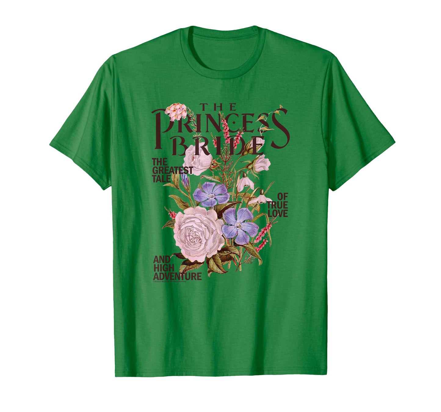 The Princess Bride Vintage Flowers Retro Fantasy Movie T-Shirt