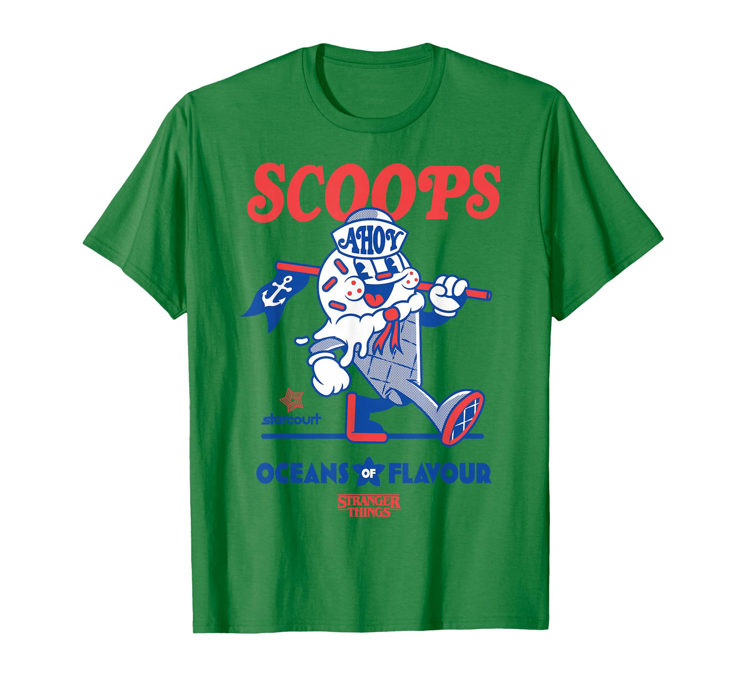 Stranger Things Scoops Ahoy Oceans of Flavour Toon Cone T-Shirt