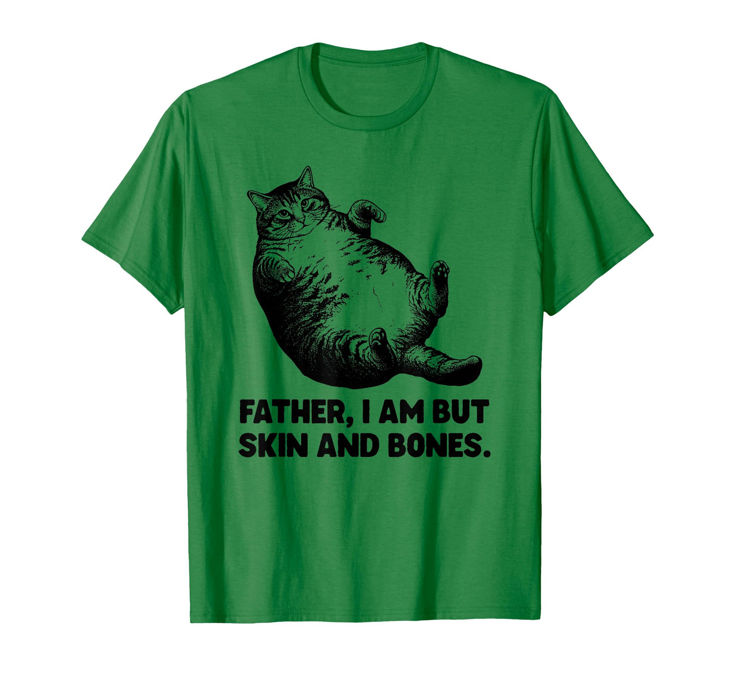 Father IAM But Skin and Bones Cat Funny T-Shirt