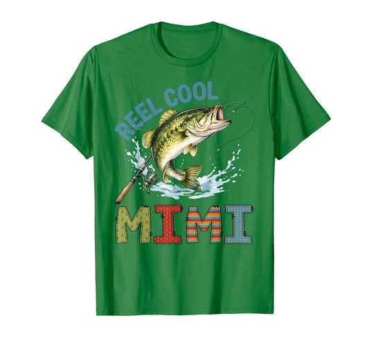 Reel Cool Mimi Fishing Gifts Mimi Birthday Vintage T-Shirt