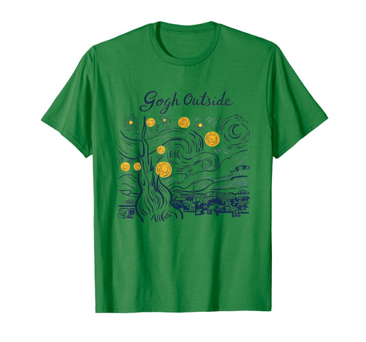 Gogh Outside Art Pun Nature Outdoor Inspired T-Shirt