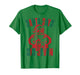 Santa Says Six Seven 6 7 Hands Sign Funny Christmas Joke T-Shirt