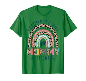 Promoted to Mommy est 2026 Soon to be Mom New Mother Rainbow T-Shirt