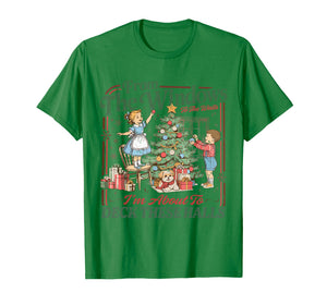 Retro Funny Christmas Holiday from The Windows to The Walls T-Shirt