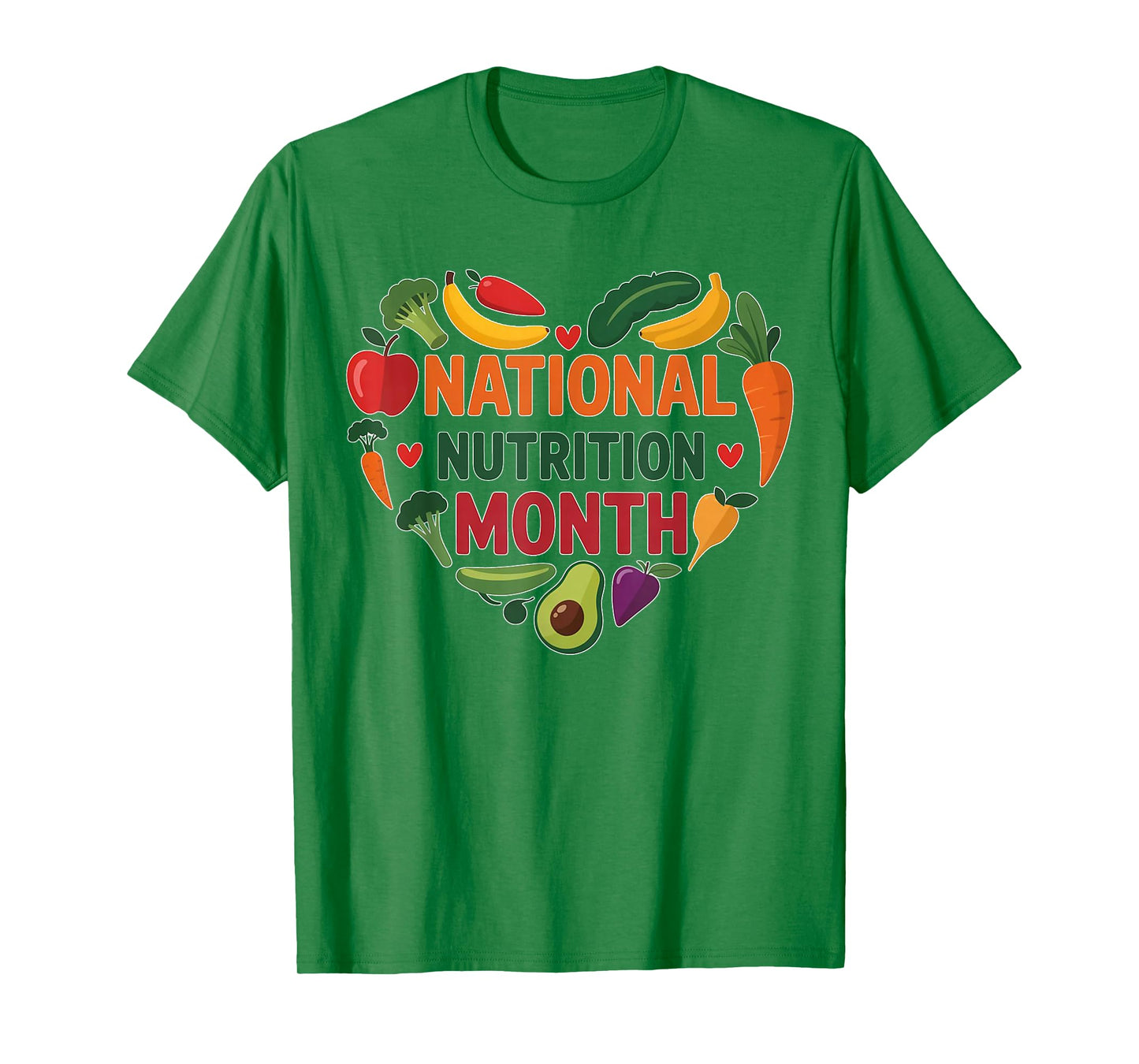 National Nutrition Month Healthy Eating Fruits Vegetables T-Shirt
