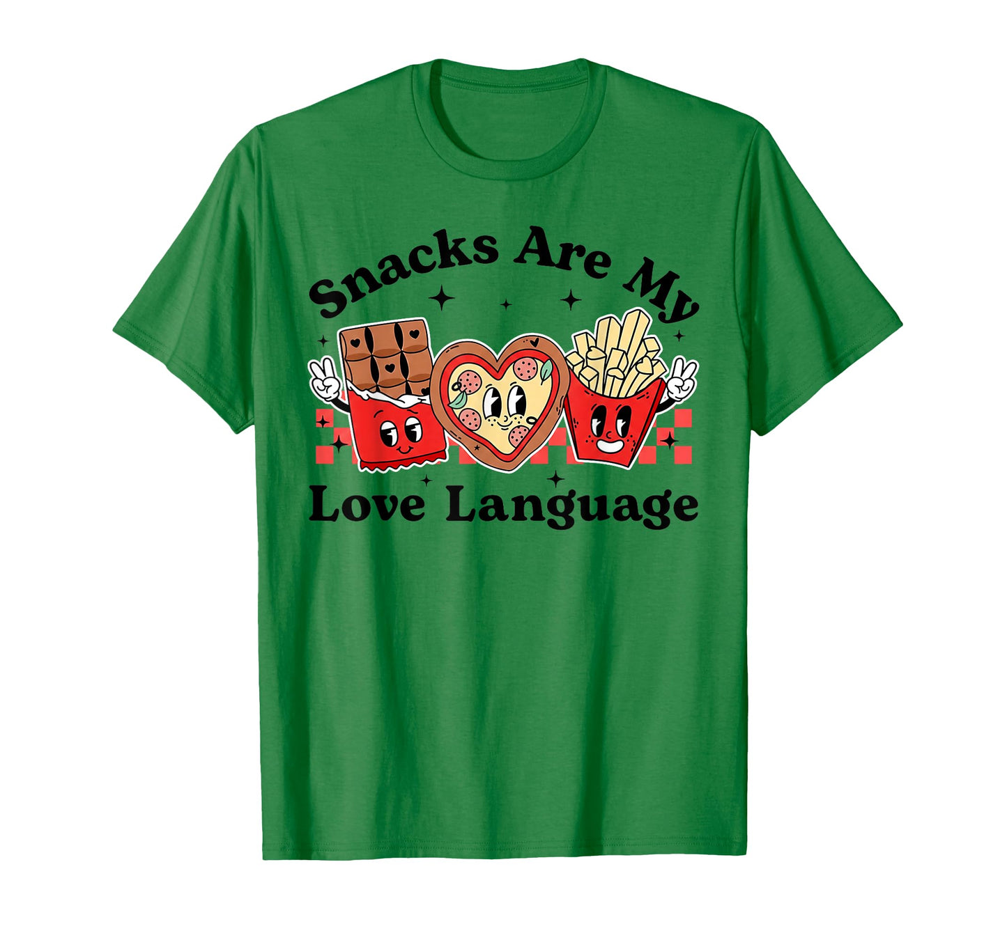 Snacks are My Love Language Valentine Day Kids Boys T-Shirt