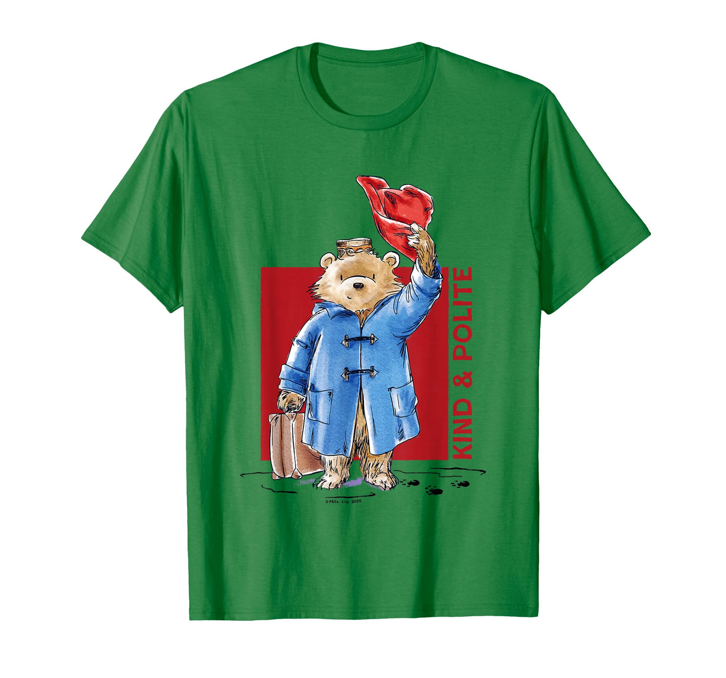 Paddington Bear Kind & Polite Marmalade Sandwich Under Hat T-Shirt
