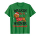 Walking in Weiner Wonderland Mini Dachshund Christmas Pajama T-Shirt