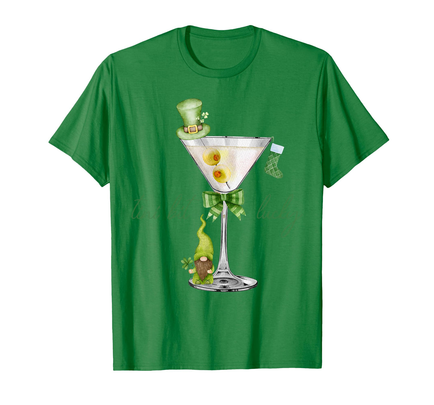 St. Patrick's Martini Irish Baby A Tini Bit Irish Lucky Girl T-Shirt