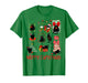 Merry Christmas Black Cat Christmas Lights Funny Holiday T-Shirt