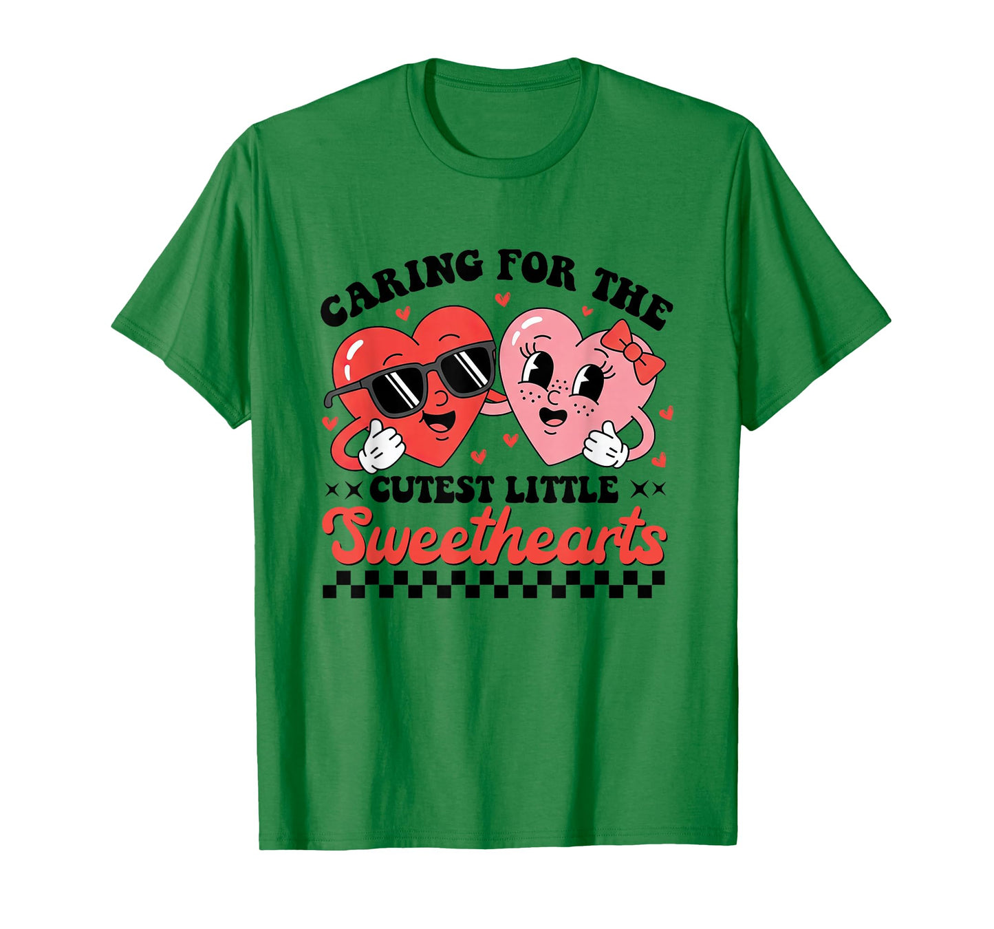 Caring for The Cutest Little Sweathearts Valentines Nurse T-Shirt