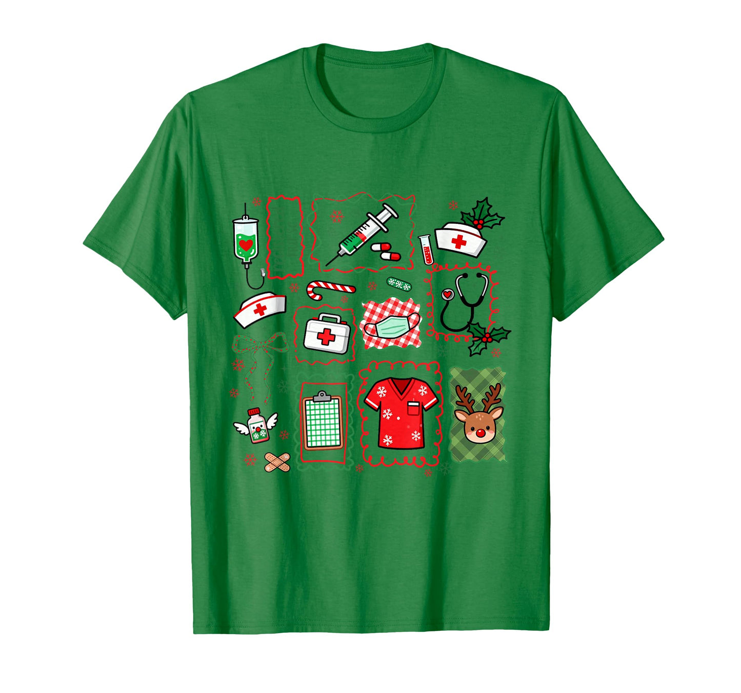 Registered Nurse Christmas LPN RN Nursing School Xmas Women T-Shirt