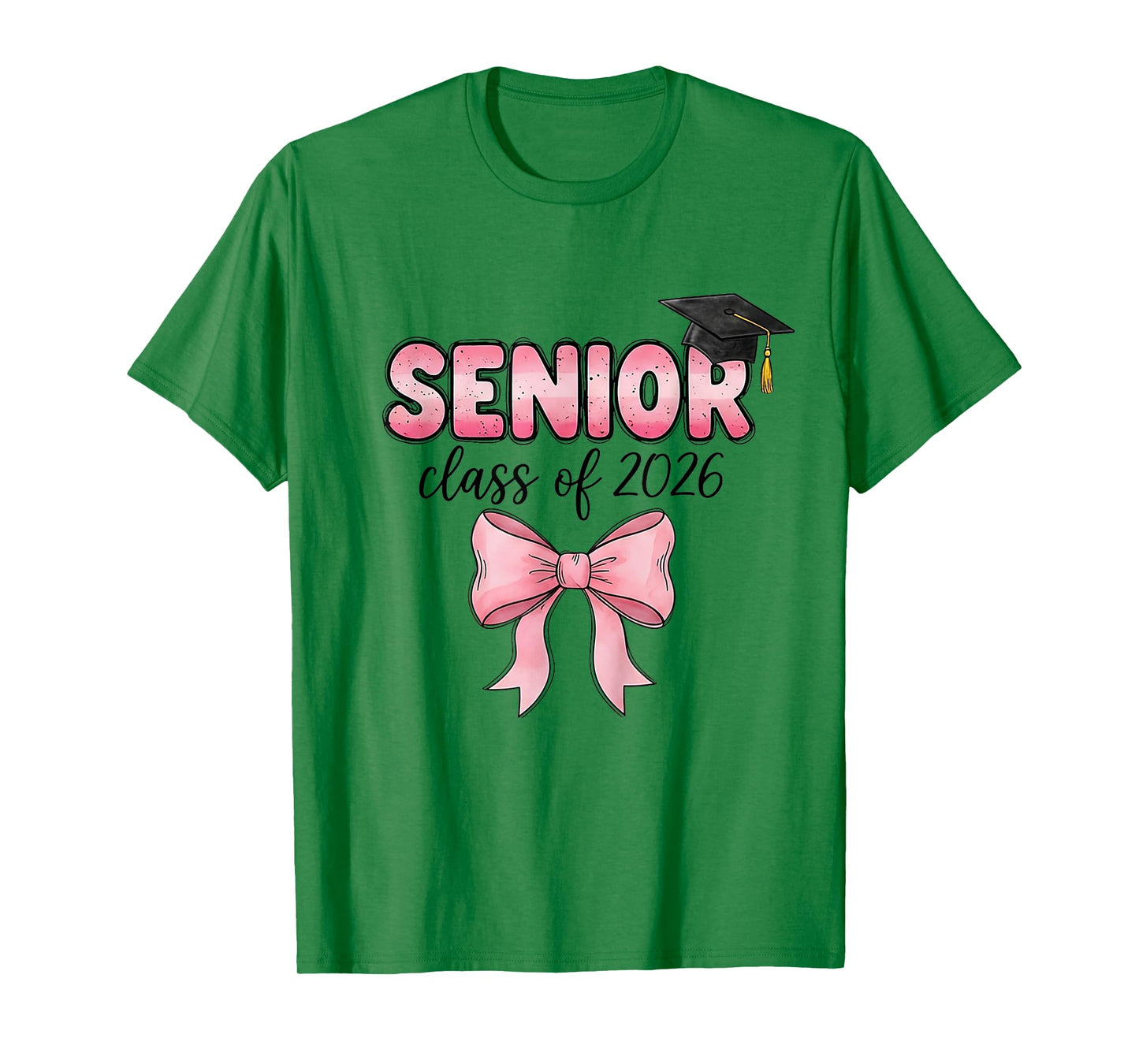 Senior 2026 Class of 2026 Coquette Bow Graduation 2026 Grad T-Shirt