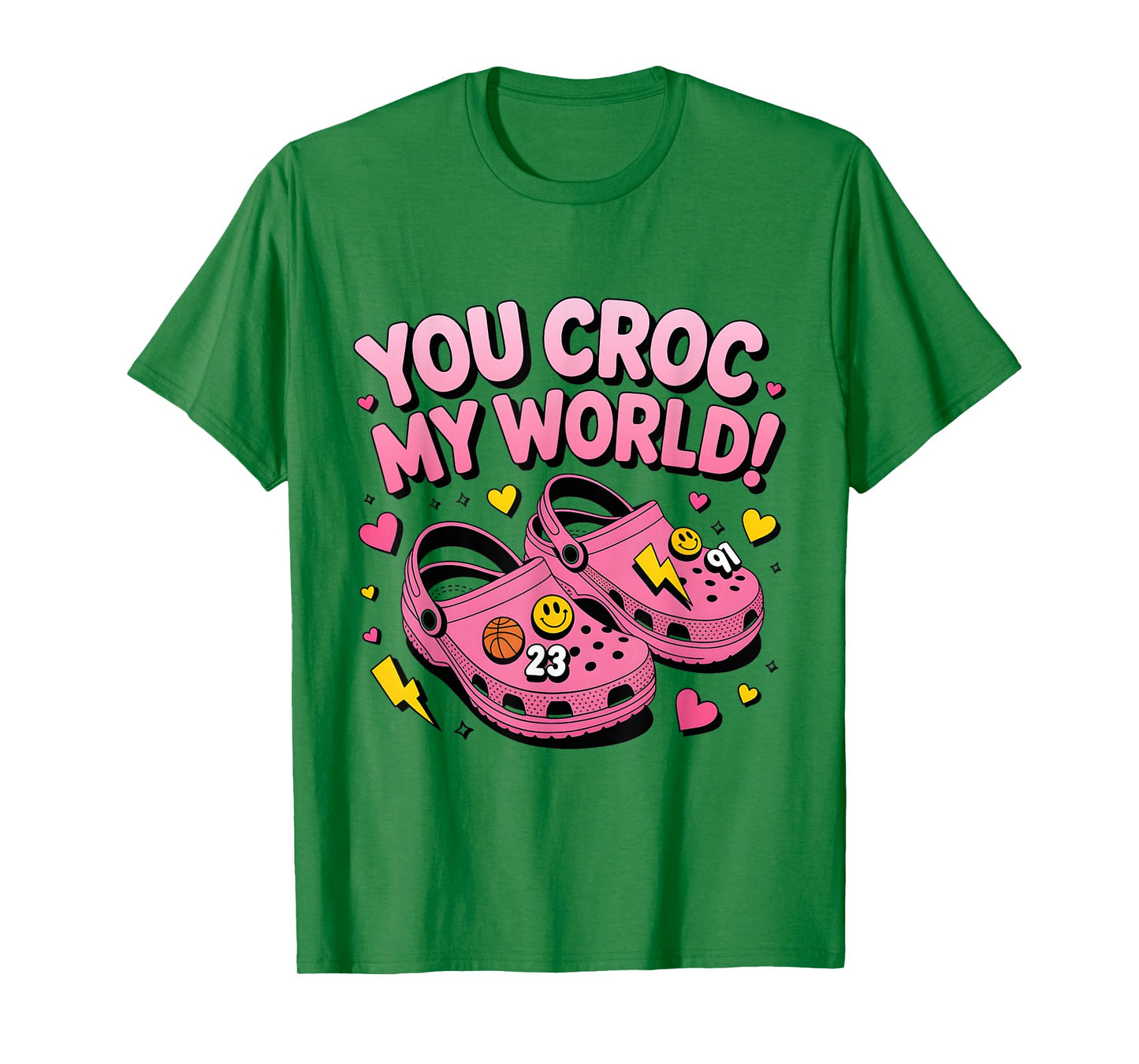 Rétro You Croc My World Funny Croc Valentine T-Shirt